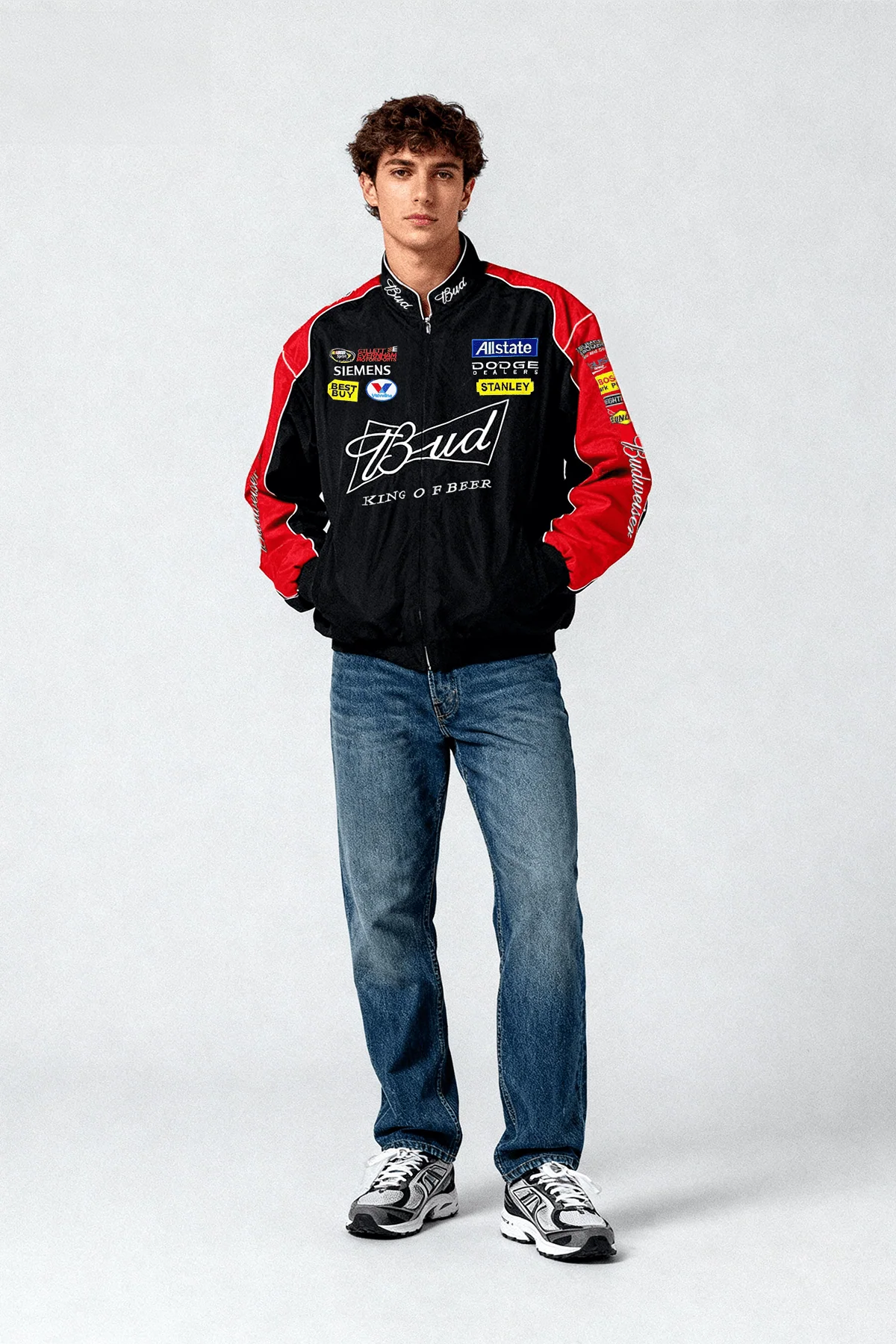Budweiser Racing Vintage Jacket - Black Edition - Image 3