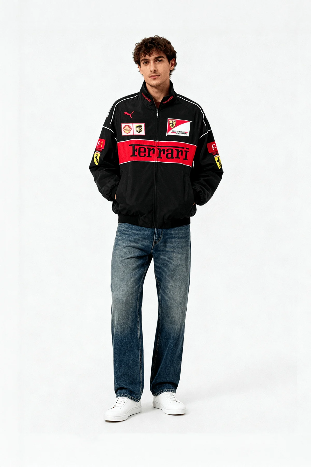 Ferrari F1 Vintage Racing Jacket - Black Edition - Image 3