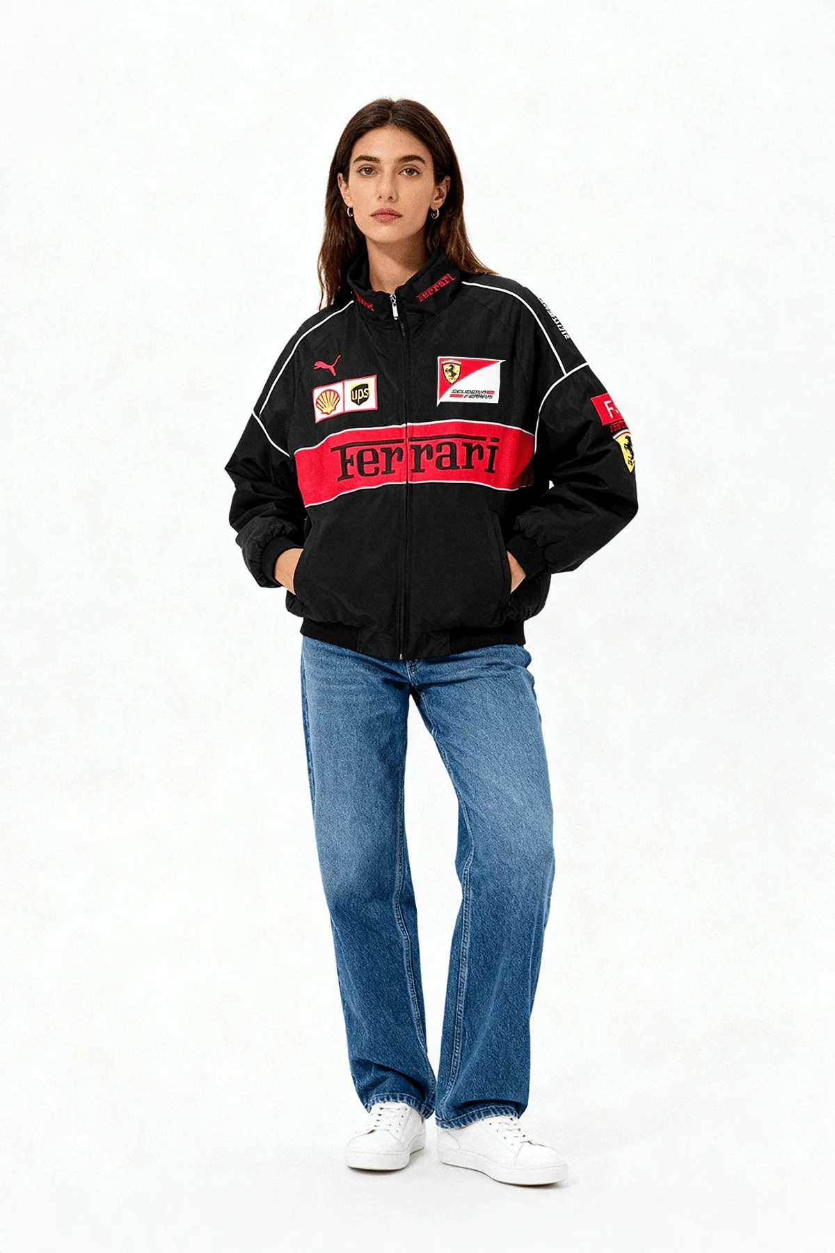 Ferrari F1 Vintage Racing Jacket - Black Edition - Image 4