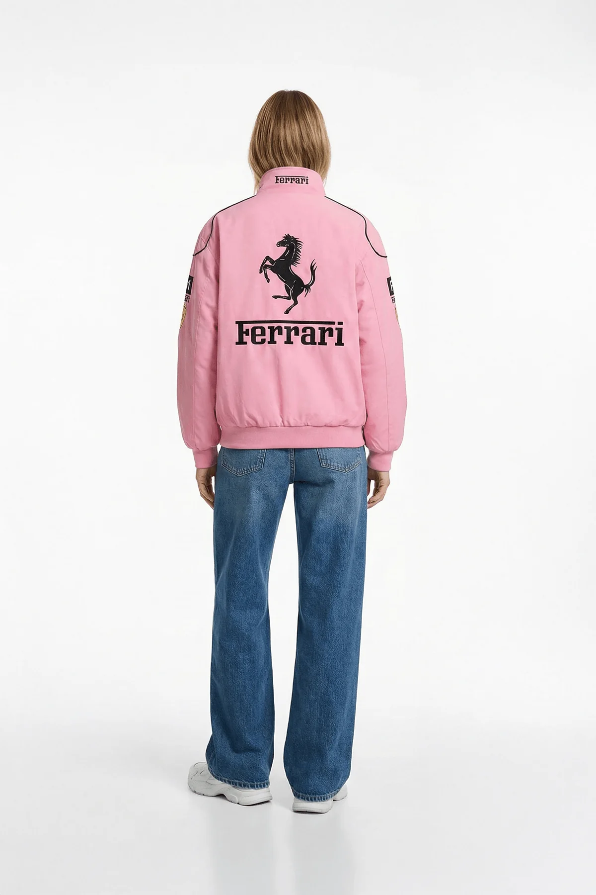 Ferrari F1 Vintage Racing Jacket - Pink Cotton Edition - Image 5