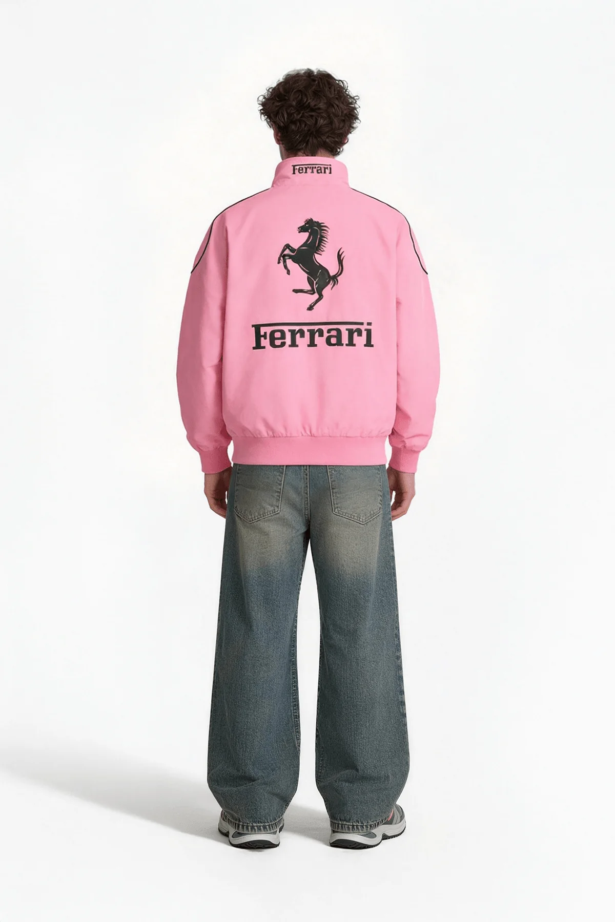 Ferrari F1 Vintage Racing Jacket - Pink Cotton Edition - Image 6