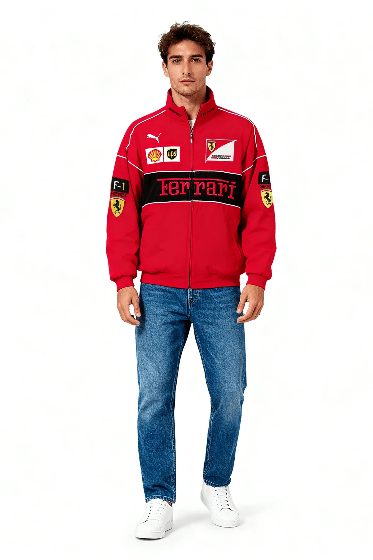 Ferrari F1 Vintage Racing Jacket - Red Edition - Image 3