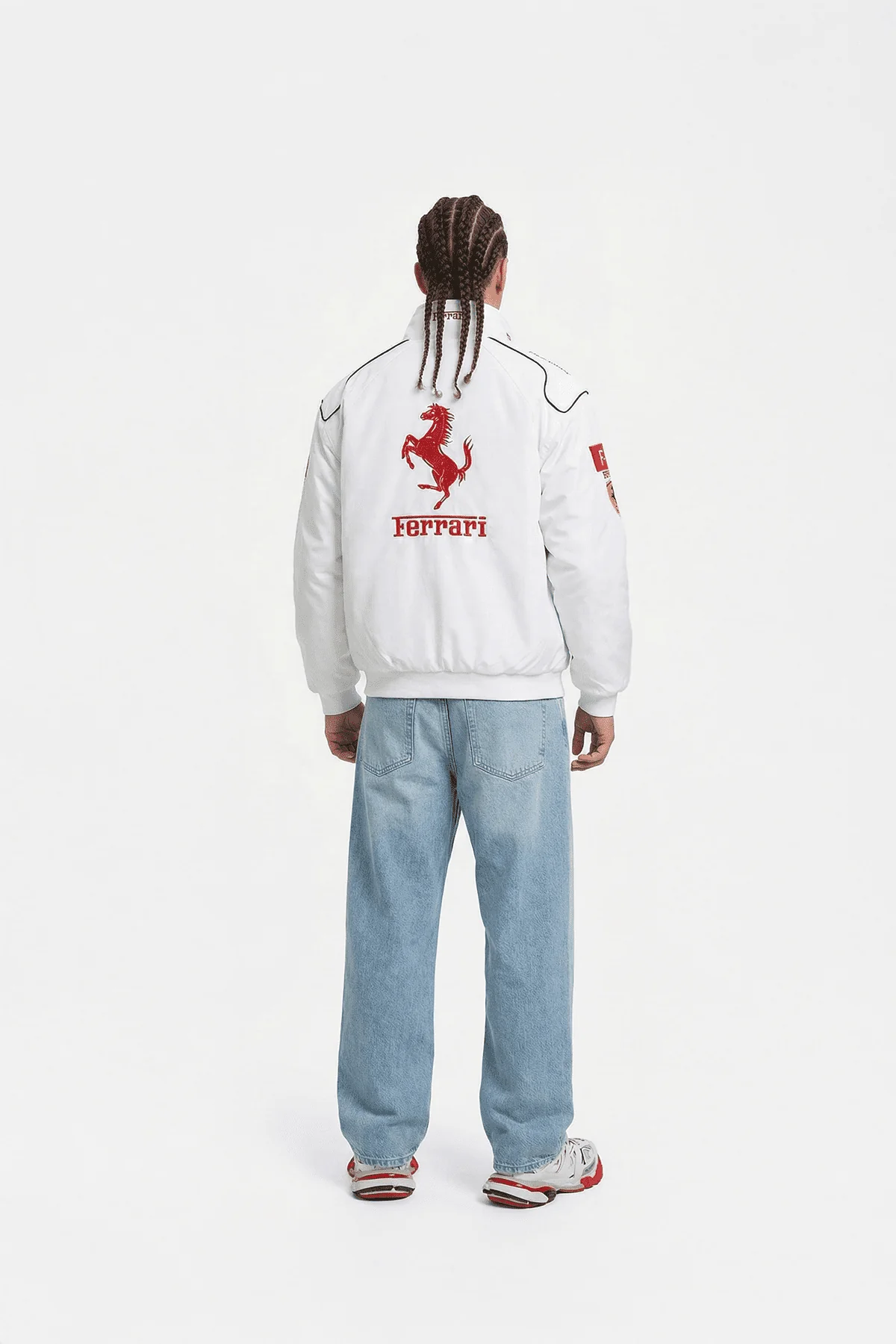 Ferrari F1 Vintage Racing Jacket - White Edition - Image 5