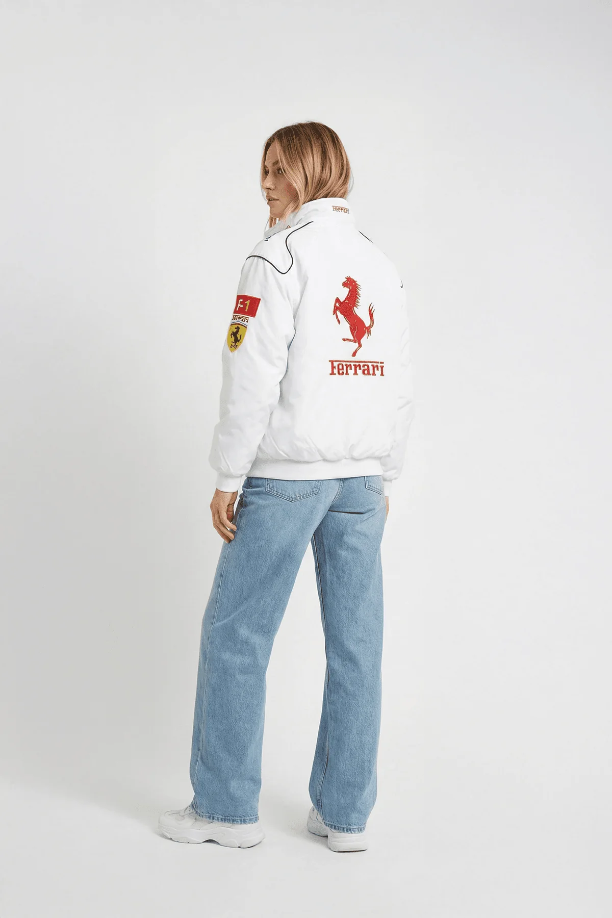 Ferrari F1 Vintage Racing Jacket - White Edition - Image 6