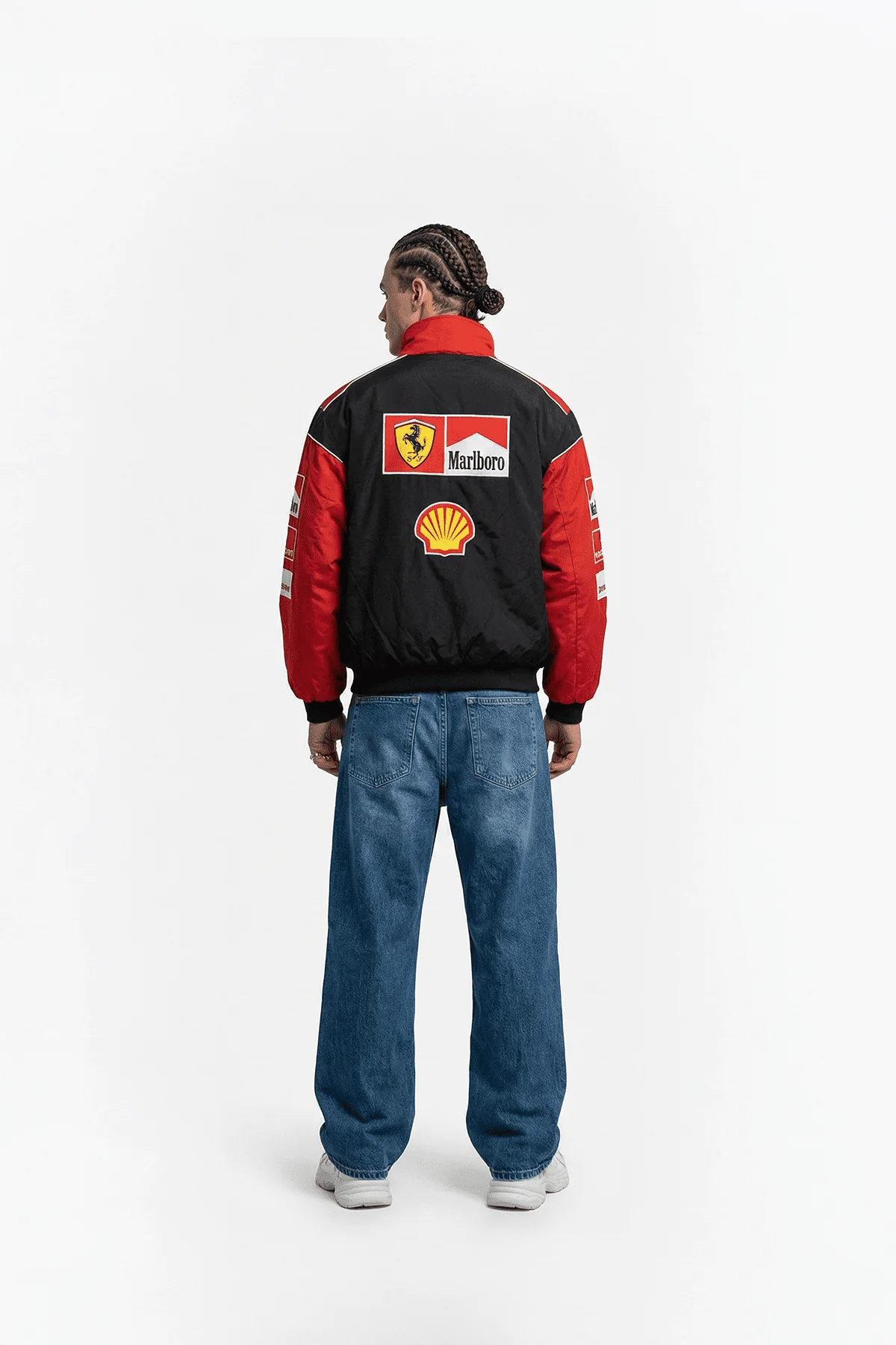 Ferrari F1 Vintage Racing Jacket - White & Red Edition - Image 5