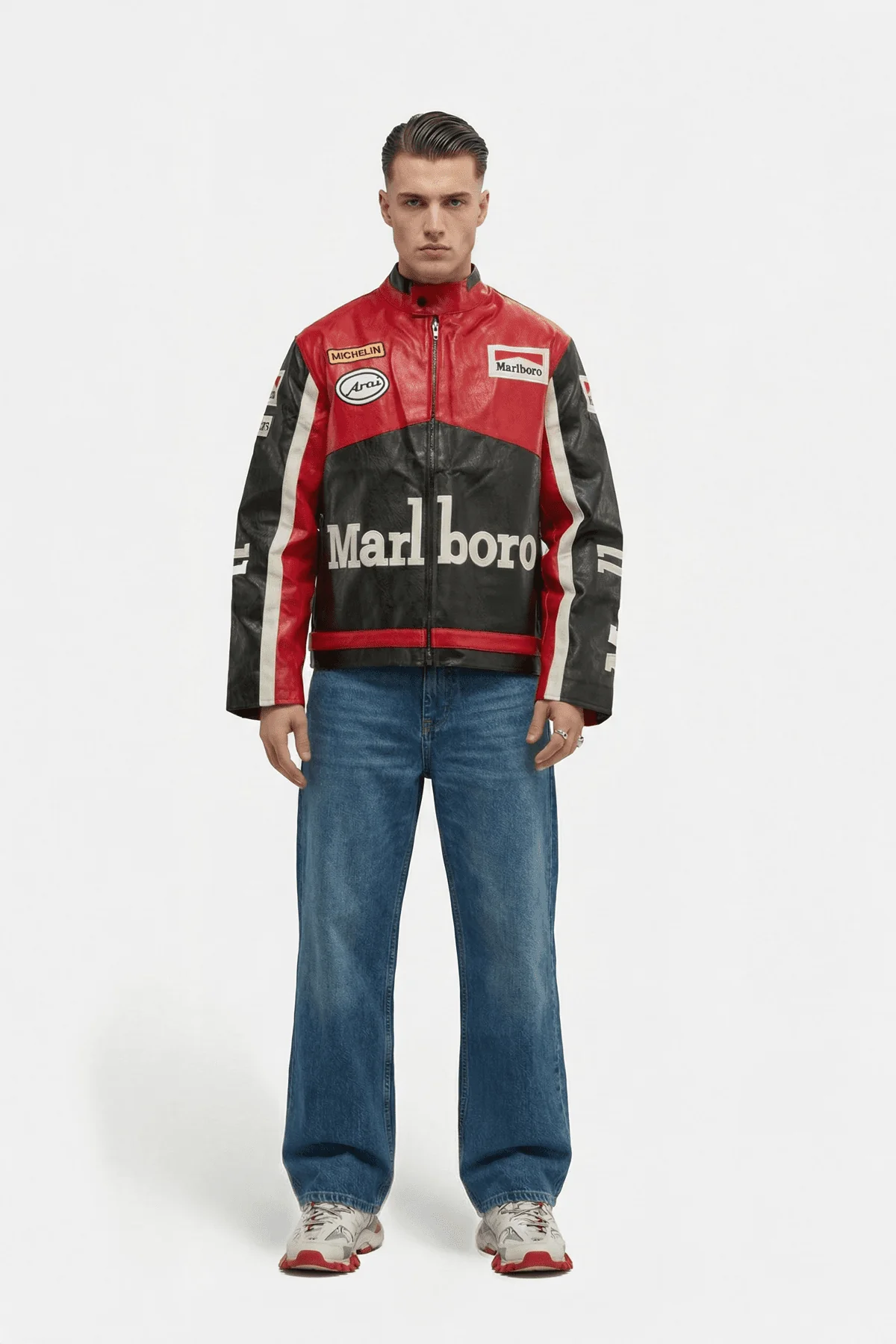 Marlboro Vintage Racing Leather Jacket - Classic Edition - Image 3