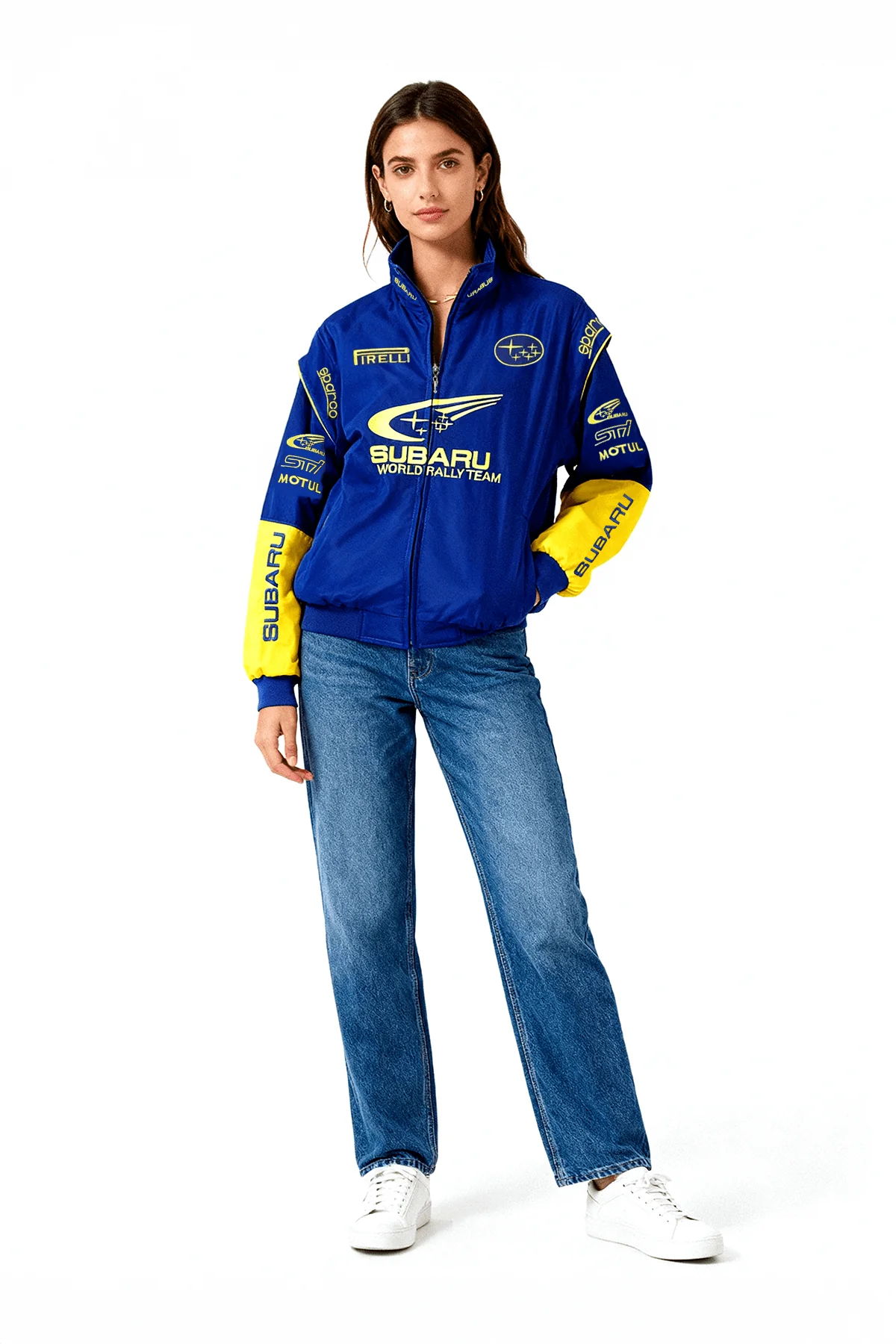 Subaru Rally Vintage Racing Jacket - Blue Edition - Image 4