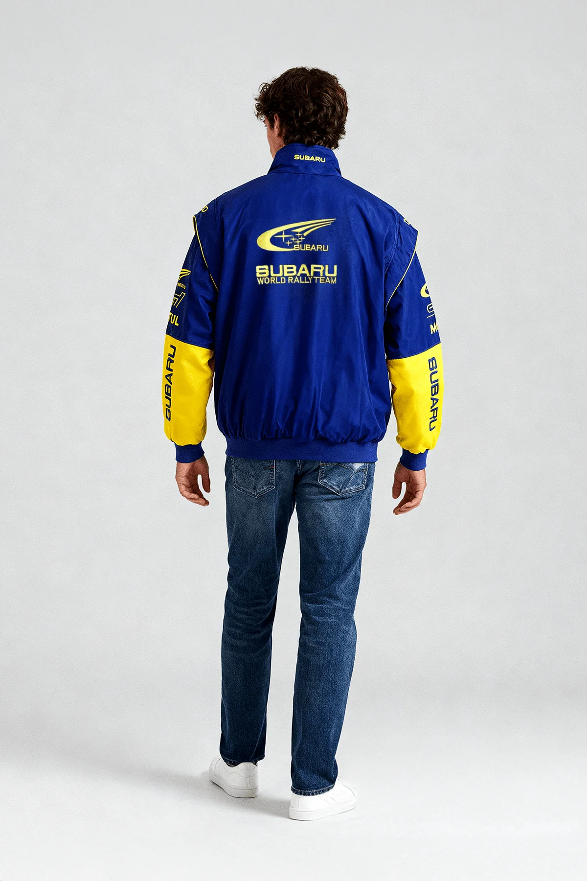 Subaru Rally Vintage Racing Jacket - Blue Edition - Image 5