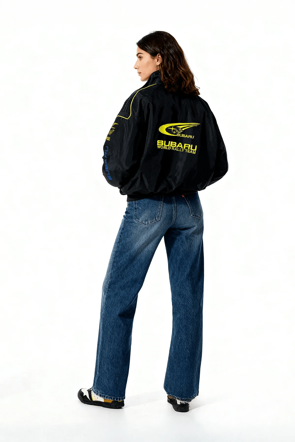 Subaru Rally Vintage Racing Jacket - Black Edition - Image 6
